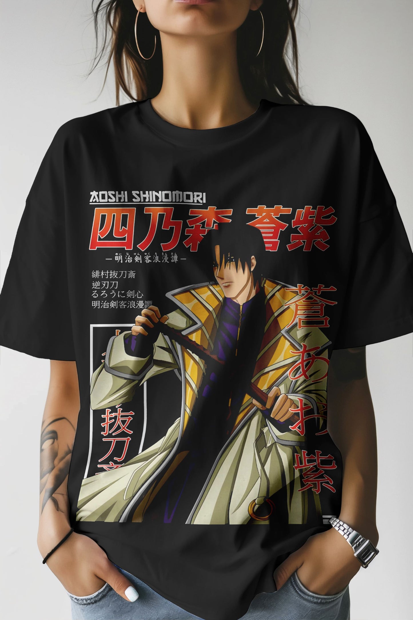 Rurouni Kenshin Aoshi Shinomori T-Shirt