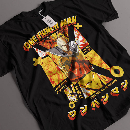 One Punch Man Saitama Caped Baldy T-Shirt