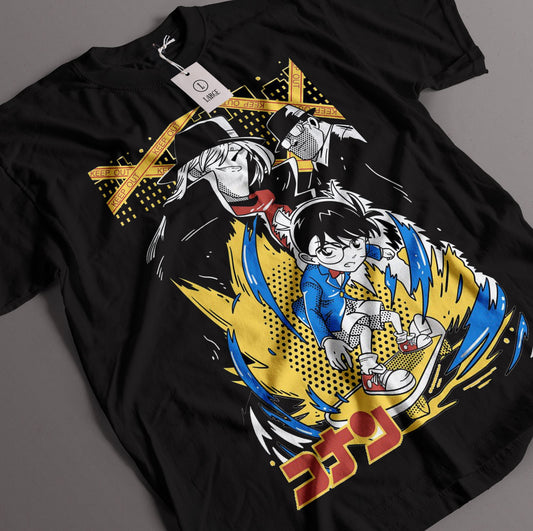 Case Closed Detective Conan vs Gin & Vodka T-Shirt