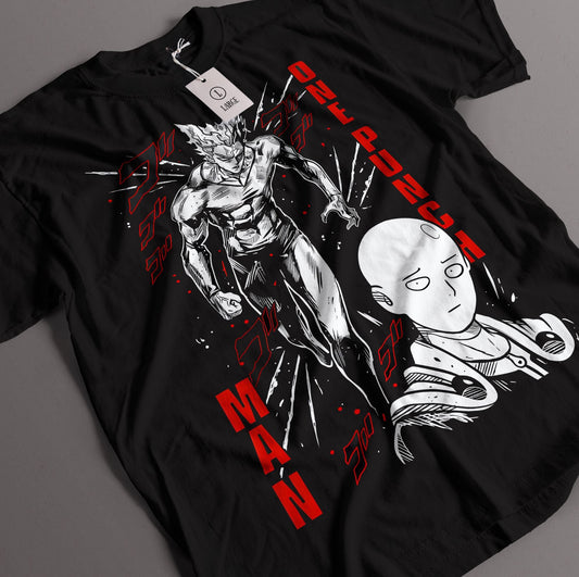 One Punch Man Saitama & Garou T-Shirt