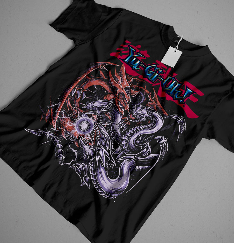 Yugioh Slifer vs Blue Eyes Ultimate Dragon T-Shirt