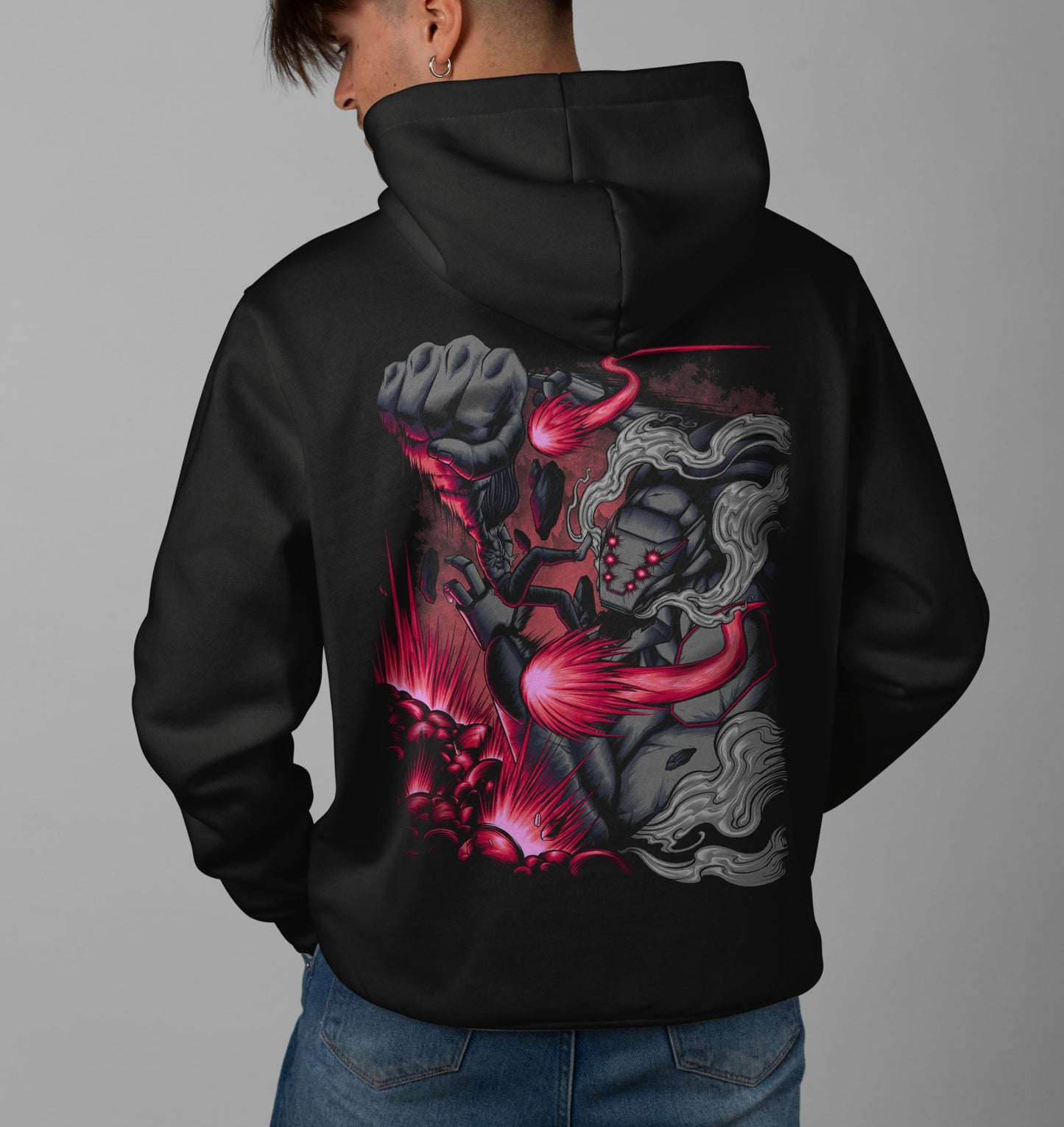 Jujutsu Kaisen Mechamaru vs Mahito Hoodie