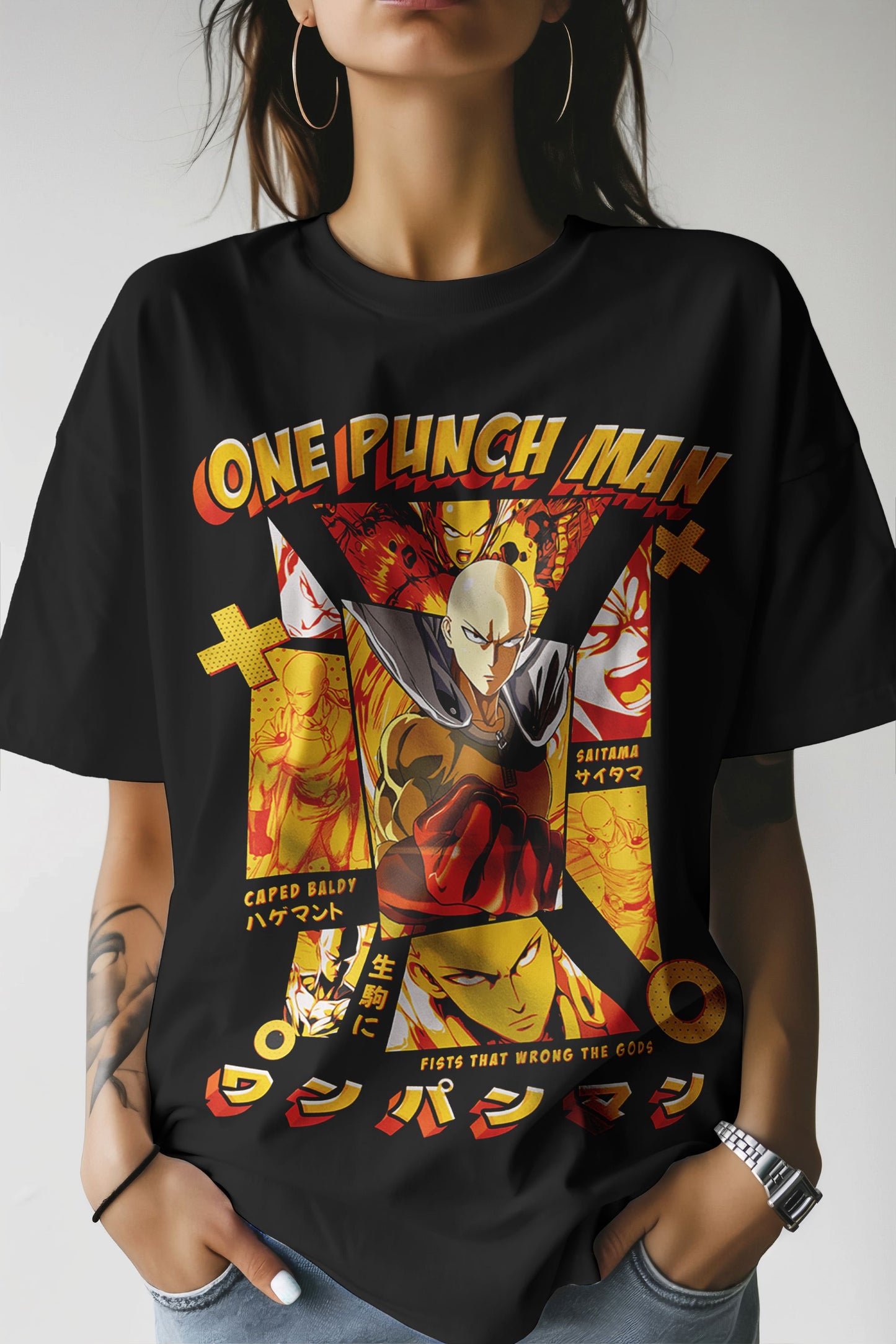 One Punch Man Saitama Caped Baldy T-Shirt