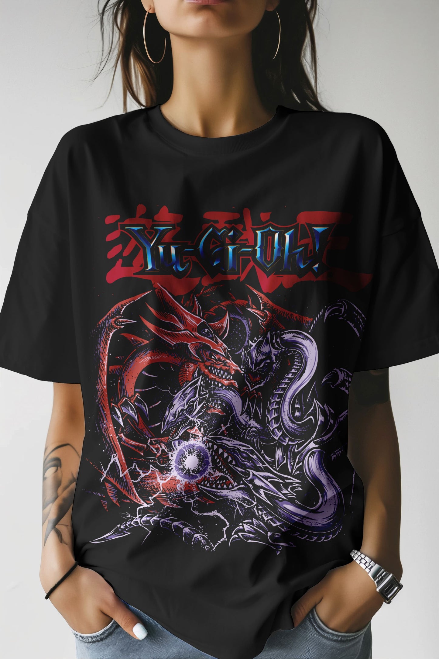 Yugioh Slifer vs Blue Eyes Ultimate Dragon T-Shirt