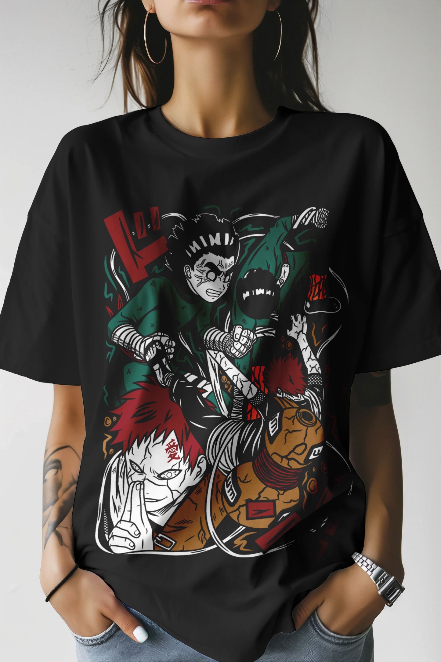 Naruto Rock Lee & Gaara T-Shirt