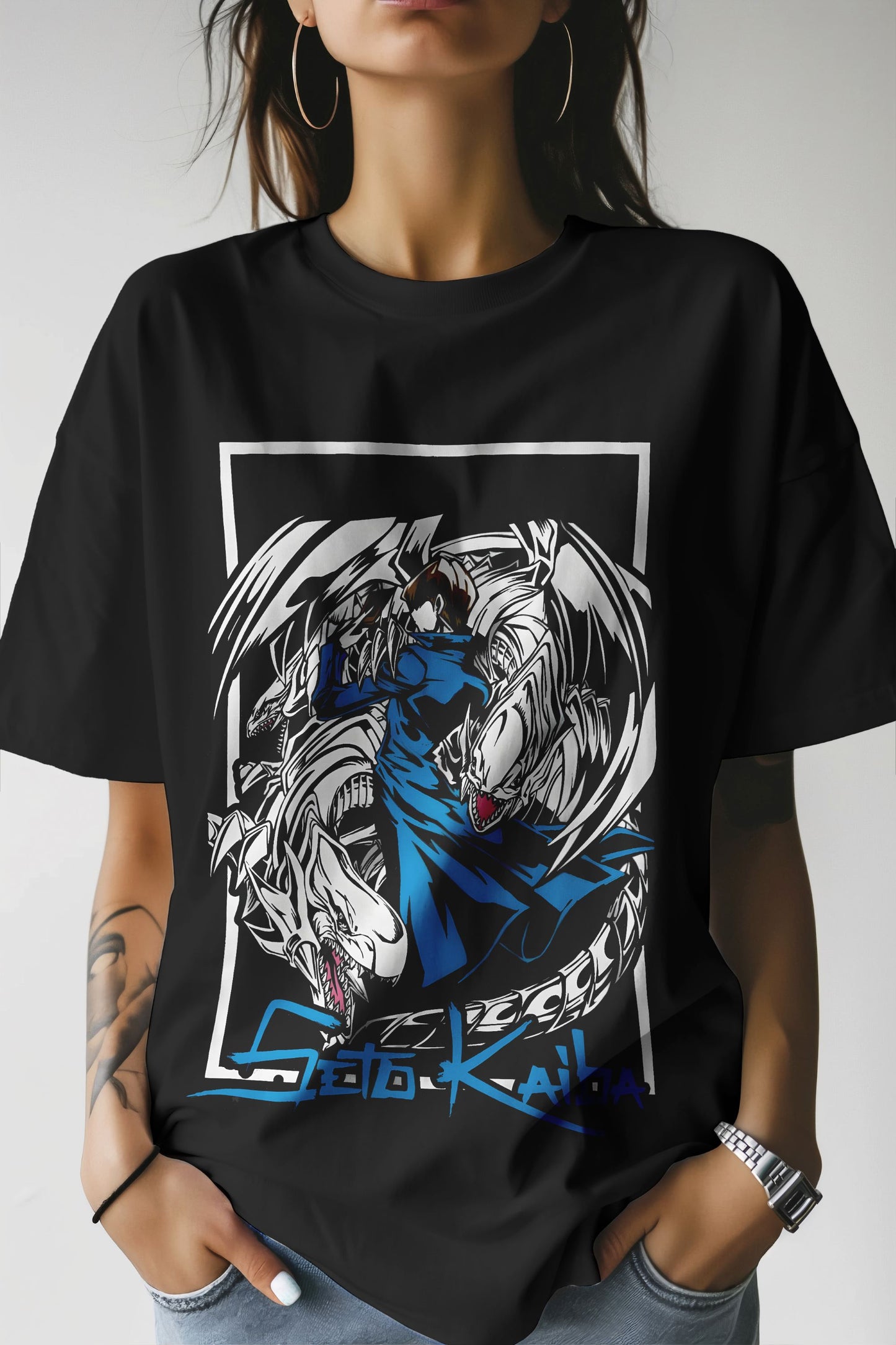 Yugioh Seto Kaiba & Blue Eyes Ultimate Dragon T-Shirt