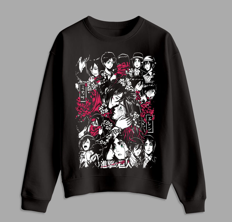 Attack on Titan Eren Yeager & Mikasa Ackerman Sweatshirt