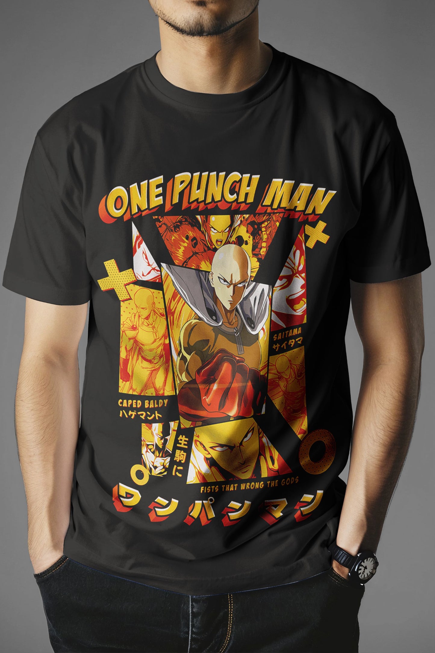 One Punch Man Saitama Caped Baldy T-Shirt