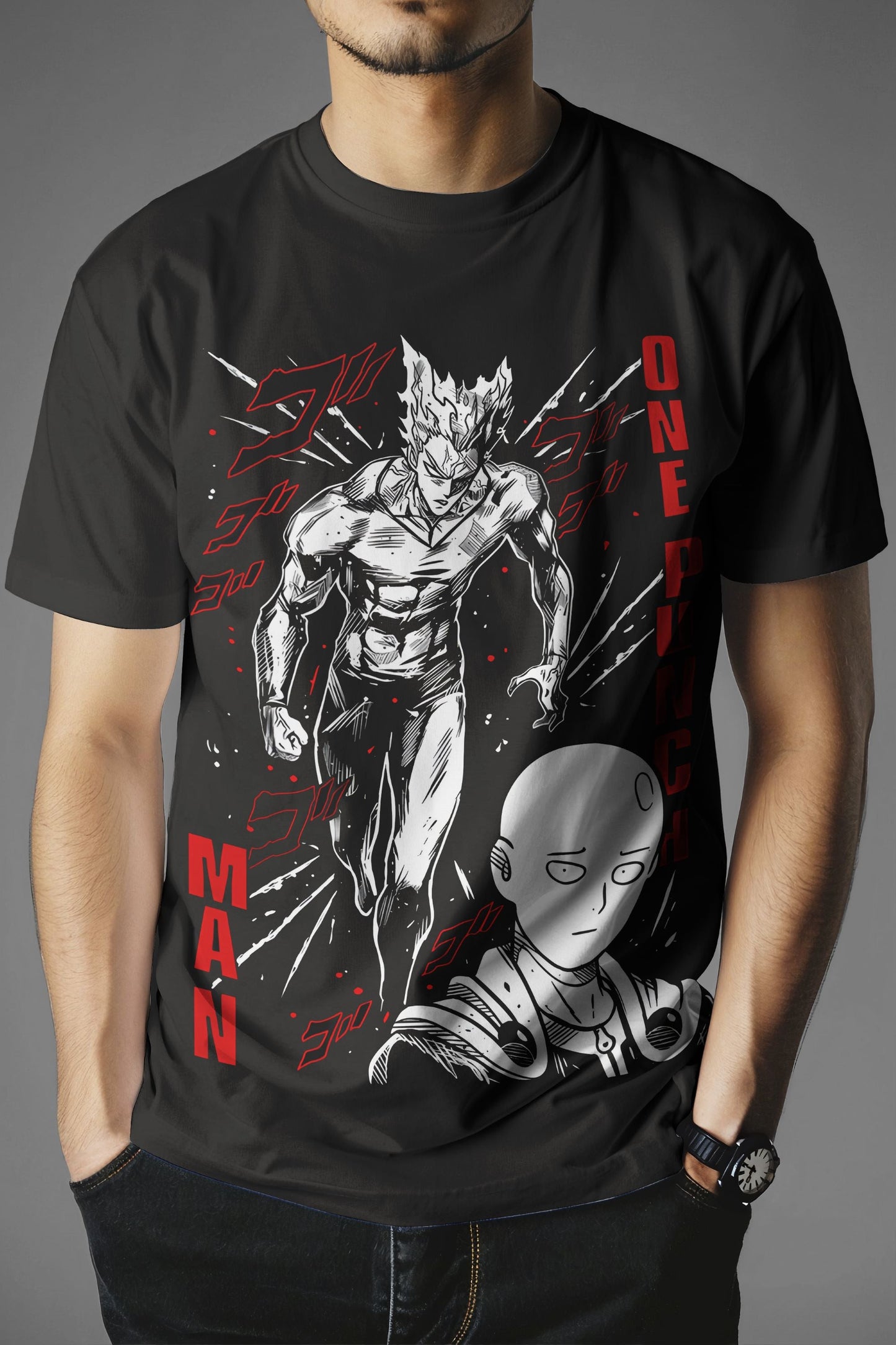 One Punch Man Saitama & Garou T-Shirt