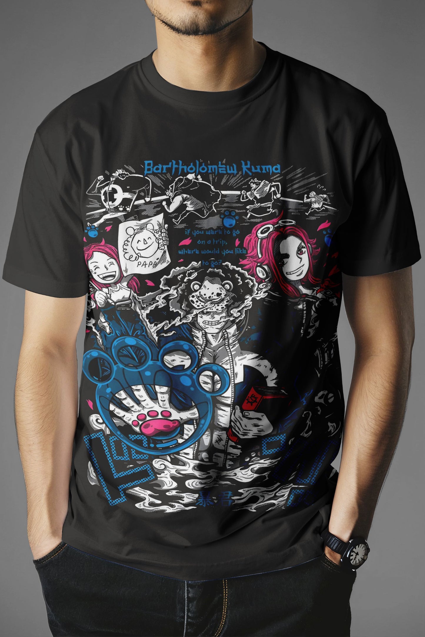 One Piece Bartholomew Kuma T-Shirt