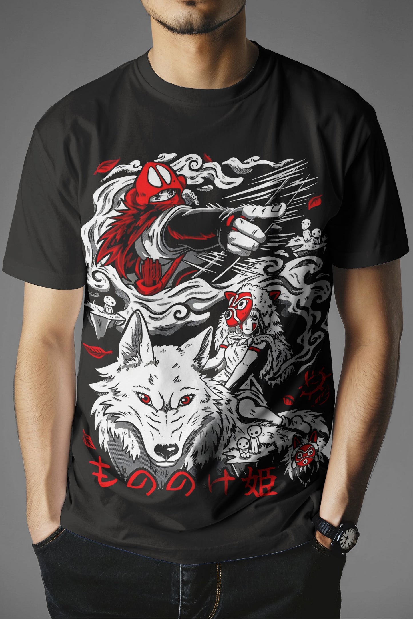 Princess Mononoke Ashitaka San & Moro T-Shirt