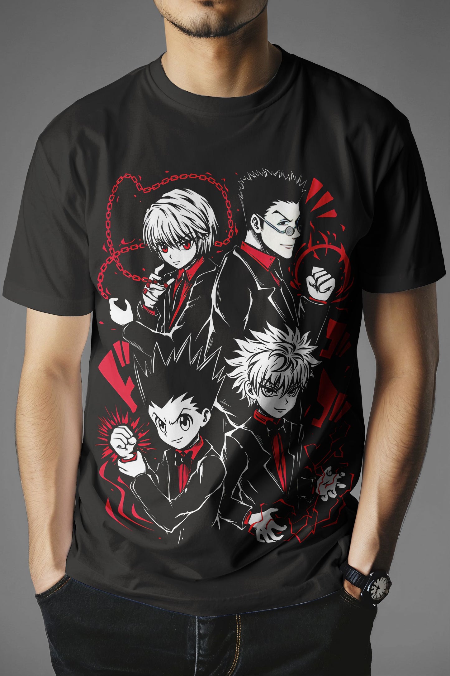 Hunter x Hunter Gon Killua Kurapika Leorio T-Shirt