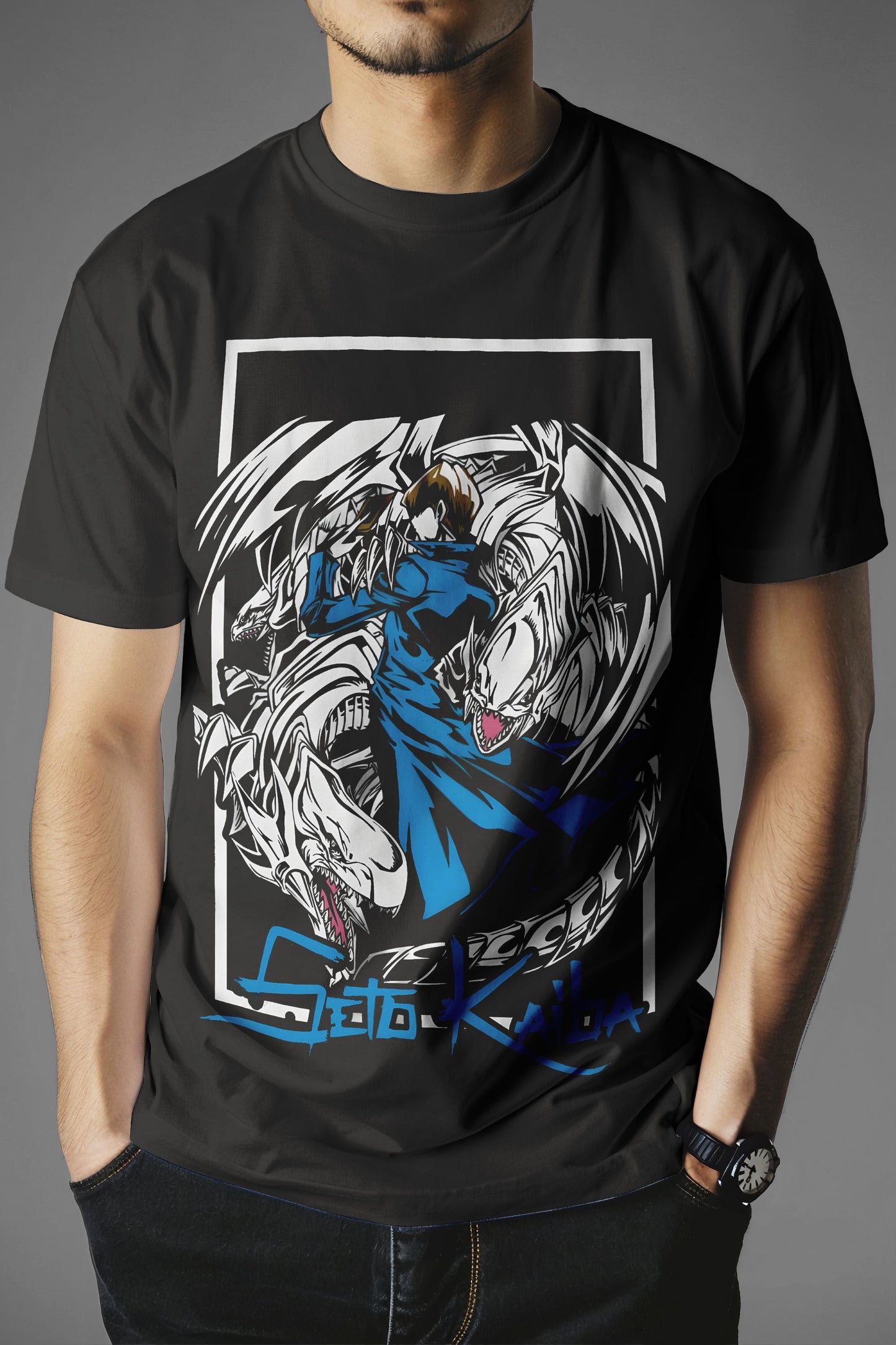 Yugioh Seto Kaiba & Blue Eyes Ultimate Dragon T-Shirt