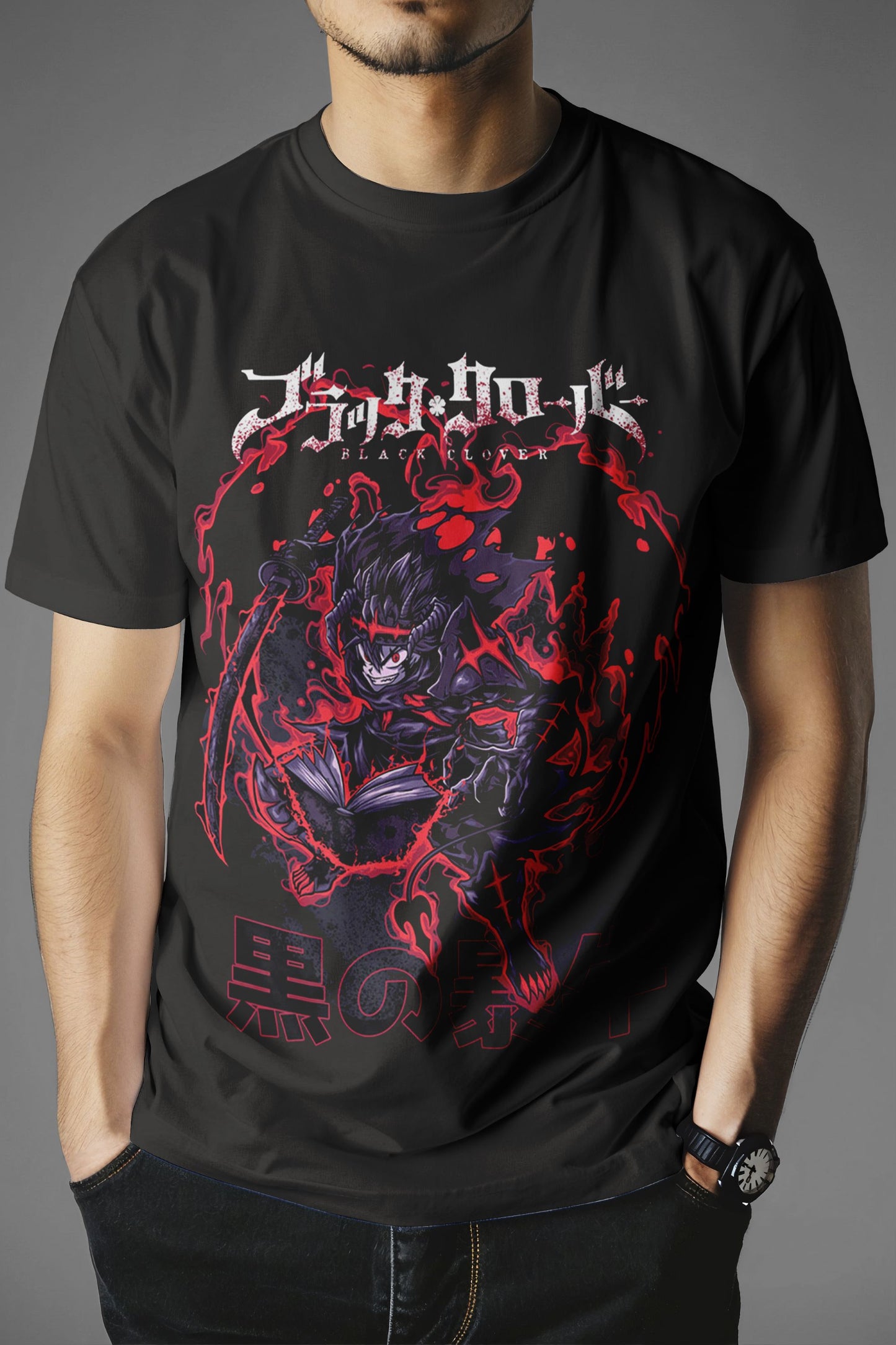 Black Clover Black & Red Asta T-Shirt