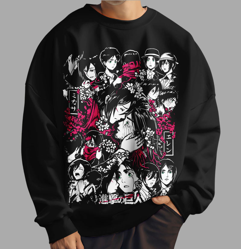 Attack on Titan Eren Yeager & Mikasa Ackerman Sweatshirt