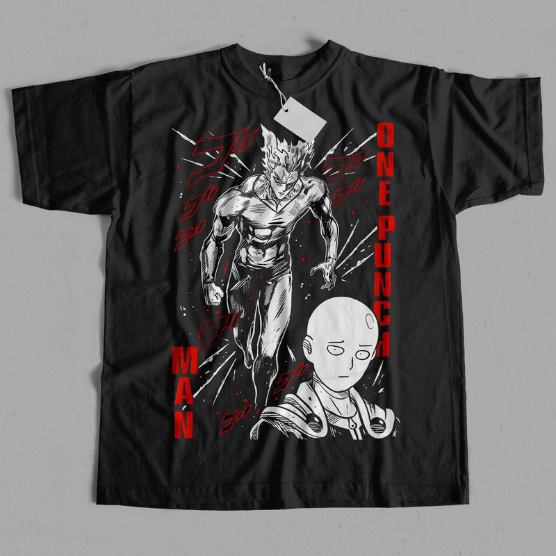 One Punch Man Saitama & Garou T-Shirt