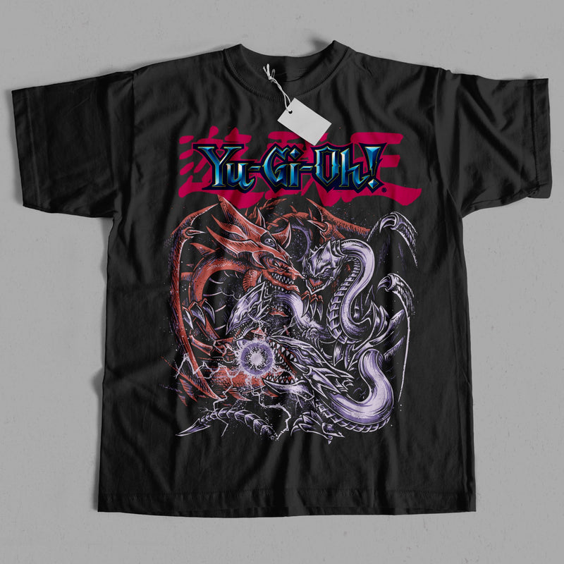 Yugioh Slifer vs Blue Eyes Ultimate Dragon T-Shirt