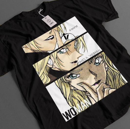 Case Closed Detective Conan Vermouth A Secret Makes A Woman Woman T-Shirt